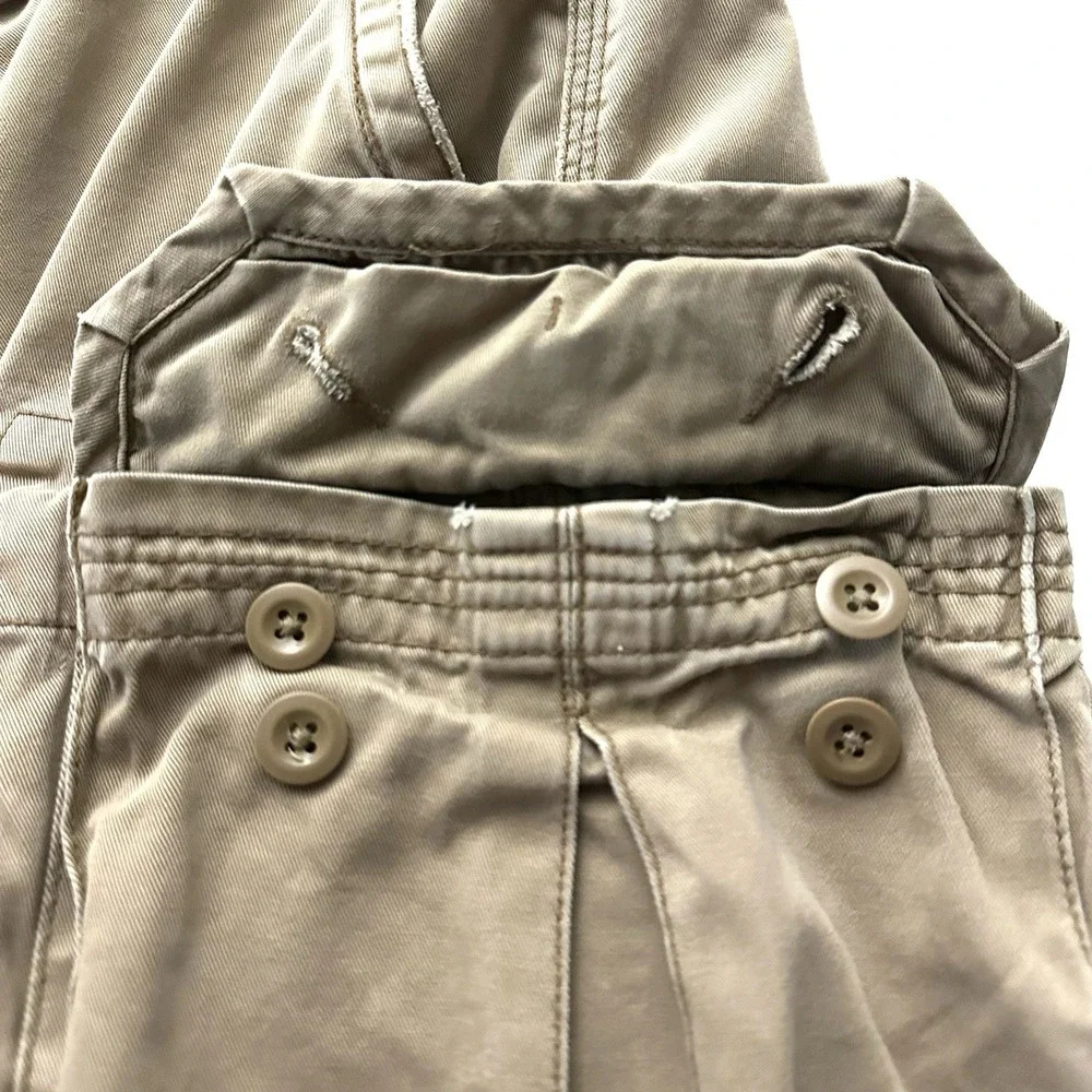 Vintage Polo Ralph Lauren 42 X 10 Khaki Baggy Cargo‎ Shorts Y2K 90s